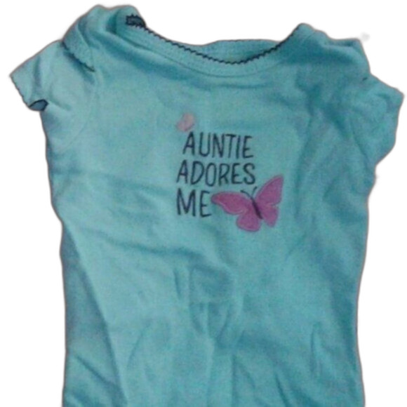 Carter's Baby Girl 3 Month Auntie Adores Me Matching Set Polka Dots & Ruffles - Picture 7 of 8